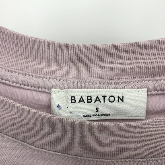 Babaton Aritzia Lilac Fog Shoulder Pad Pull-Over Lightweight Tank Top Small - Picture 6 of 7